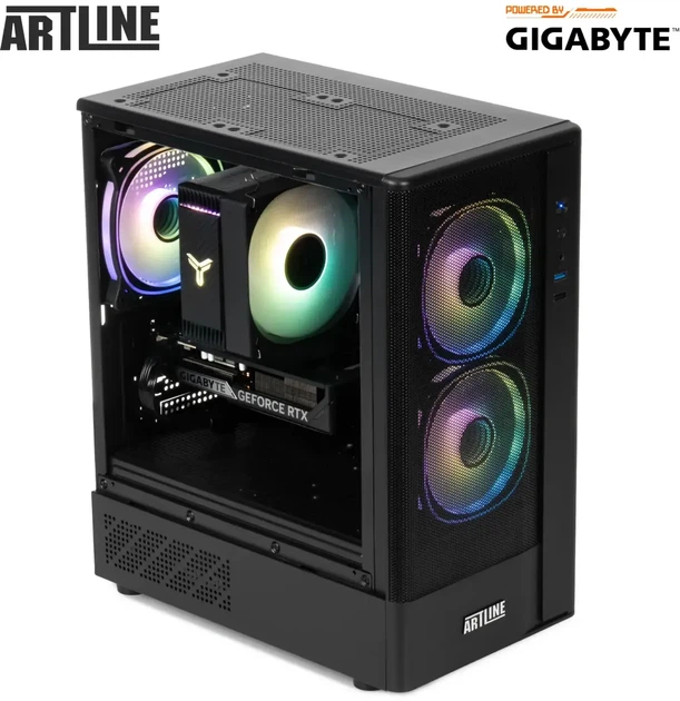 Компьютер ARTLINE Gaming X49 Powered by Gigabyte (X49v90) AMD Ryzen 5 5600 / RAM 16 ГБ / SSD 1 ТБ / nVidia GeForce RTX 5060 Ti, 8 ГБ - изображение 12