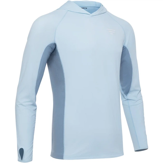 Реглан Favorite Hooded Jersey Basic XXL Sun protect Light Blue - Фото 2 Реглан Favorite Hooded Jersey Basic XXL Sun protect Light Blue - изображение 2
