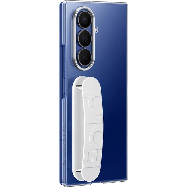 Захисний чохол із ремінцем і захисними плівками для Samsung Galaxy Fold7 Clear Grip Case Прозорий (EF-QF966) - зображення 5