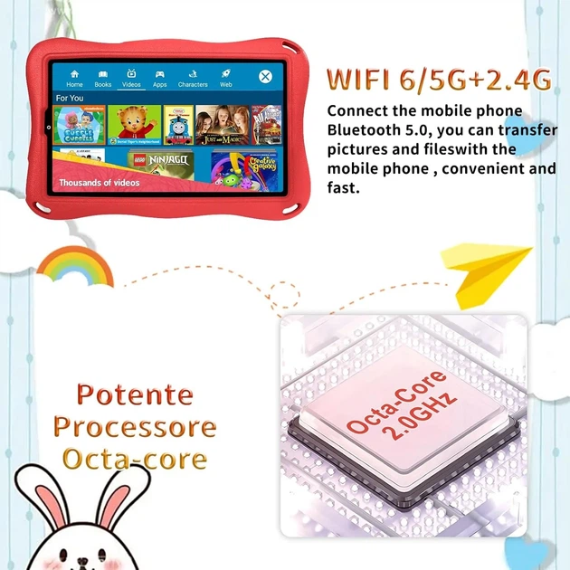 Планшет 9'' Full HD DEERTimeME 6+6/32Gb / 8 ядер / Android 15 Черно-серый (101976946) - изображение 3