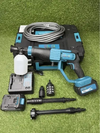 Мойка высокого давления Krafftec 48V 8Ah аккумуляторная 45 бар беспроводная, 6 л/мин, вес 2 кг - изображение 4