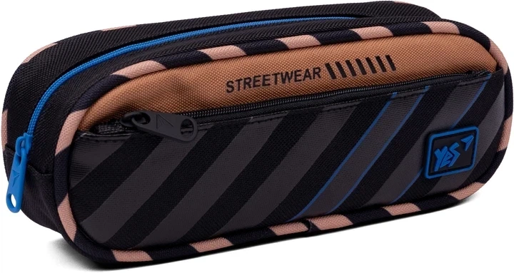 Пенал мягкий YES 2 отделения PH-14-2 Streetwear Черный / Бежевый (533225) - Фото 1 Пенал мягкий YES 2 отделения PH-14-2 Streetwear Черный / Бежевый (533225) - изображение 1
