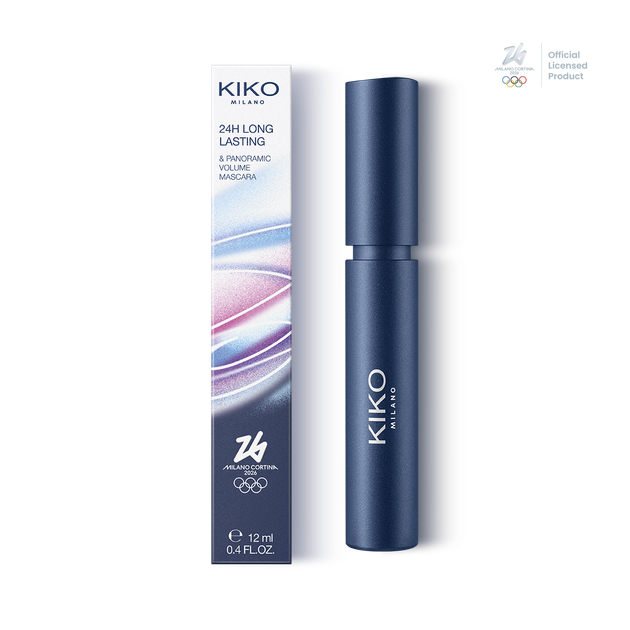 Туш для вій KIKO Milano Cortina 2026 24H Long Lasting Panoramic Volume Mascara, 12мл (8059385038124) - Фото 1 Туш для вій KIKO Milano Cortina 2026 24H Long Lasting Panoramic Volume Mascara, 12мл (8059385038124) - зображення 1