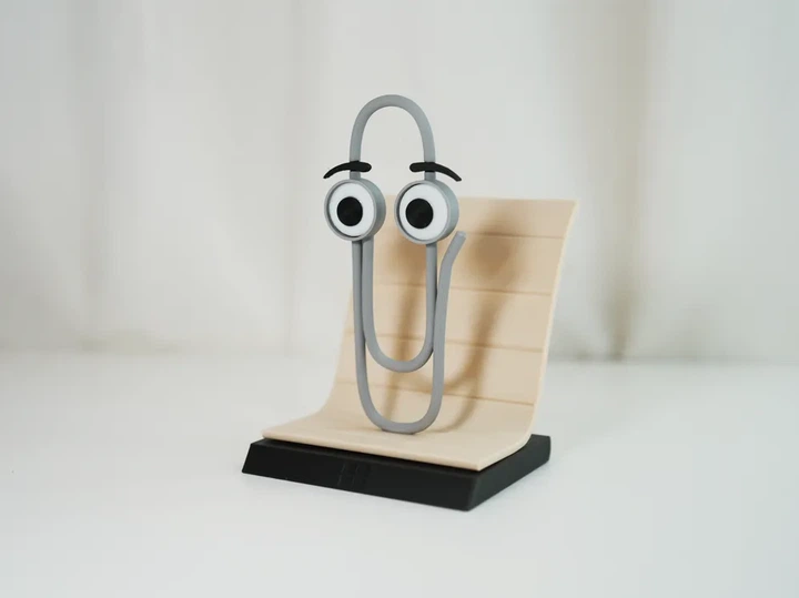 Фігурка-тримач скріпка-помічник Clippy для нотаток. Aivory - изображение 2