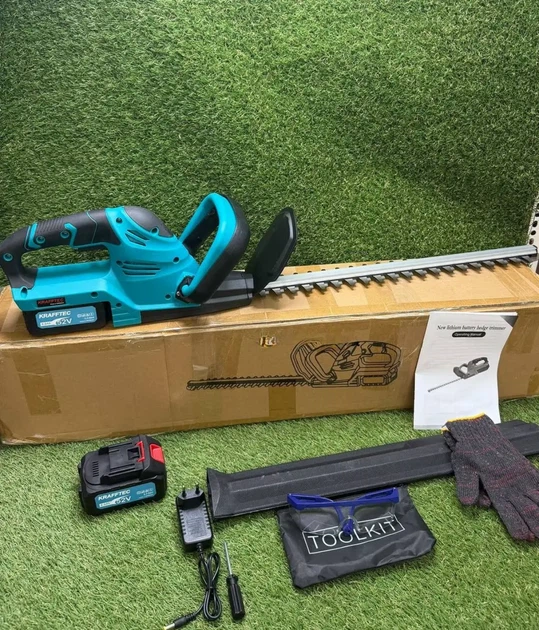 Кусторез аккумуляторный Krafftec Germany MDG5248 52 см 52V 2×6Ah Li-Ion бесщеточный с 2 АКБ кейс - Фото 9 Кусторез аккумуляторный Krafftec Germany MDG5248 52 см 52V 2×6Ah Li-Ion бесщеточный с 2 АКБ кейс - изображение 9