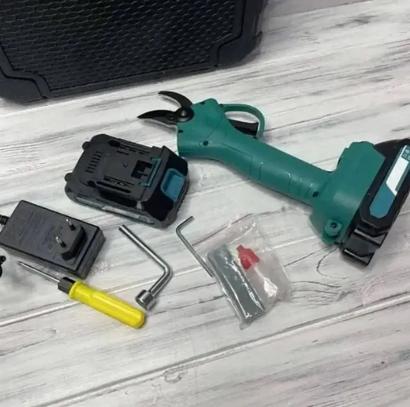 Аккумуляторный секатор Crafting Tools в кейсе 21 В 2 АКБ Li-Ion 25 мм ABS/сталь - изображение 5