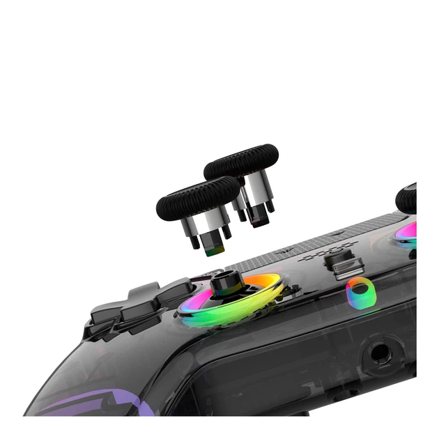 Ігровий джойстик Fantech WGP14V2 Nova Pro Atomic Bluetooth V5.3, з RGB-підсвічуванням, 3 рівневою системою Turbo, 12 програмованими кнопками та 2 кнопками для макросів, акумулятор 600mAh з роботою до 10 годин Black - Фото 5 Ігровий джойстик Fantech WGP14V2 Nova Pro Atomic Bluetooth V5.3, з RGB-підсвічуванням, 3 рівневою системою Turbo, 12 програмованими кнопками та 2 кнопками для макросів, акумулятор 600mAh з роботою до 10 годин Black - зображення 5