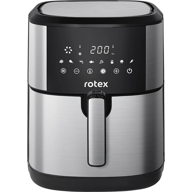 Мультипіч Rotex XL 7.5 л 2000 Вт аерофритюрниця без олії з подвійним нагрівом та сенсорним керуванням - зображення 2