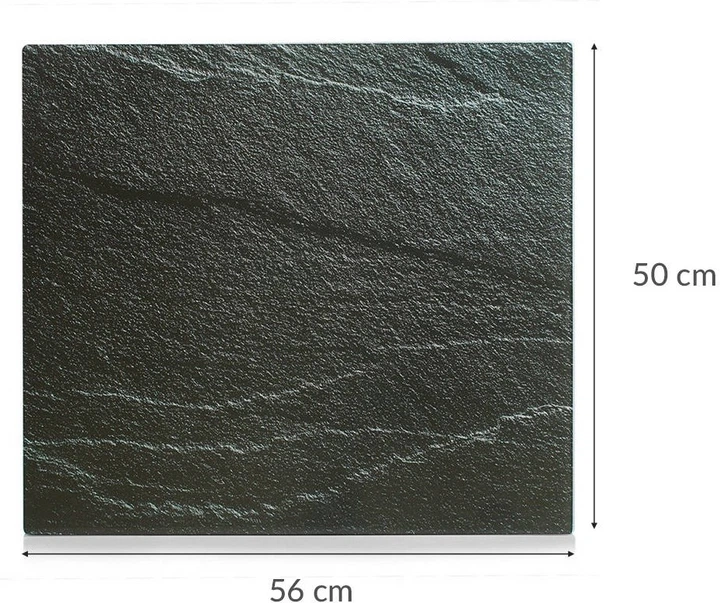 Płyta ochronna na kuchenkę Zeller Anthracite Slate szklana 50 x 56 cm (4003368262895) - obraz 2