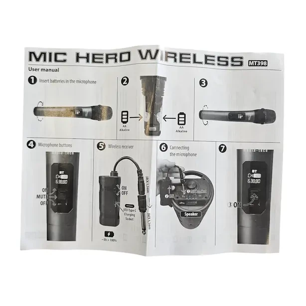 Мікрофон Media-Tech MIC HERO Wireless for karaoke systems + USB-C receiver (MT398) - изображение 4