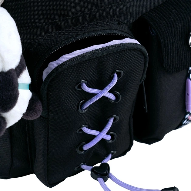 Набір Kite Panda Love рюкзак + пенал + сумка для взуття Чорний (SET_K26-584M-2) - зображення 10