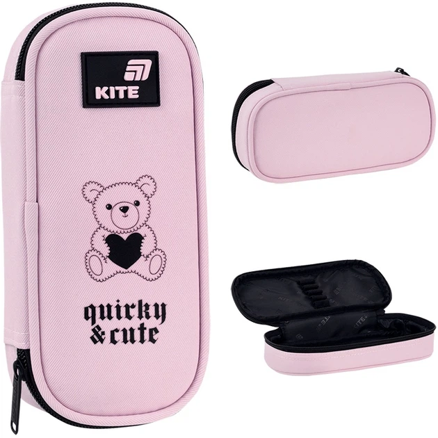 Набір Kite Quirky & Cute рюкзак + пенал + сумка для взуття Рожевий (SET_K26-584M-1) - Фото 18 Набір Kite Quirky & Cute рюкзак + пенал + сумка для взуття Рожевий (SET_K26-584M-1) - зображення 18