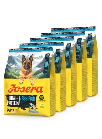 Сухой корм Josera High Protein Adult Sea Fish богатый белоком, с морской рыбой для активных взрослых собак всех пород 0,9 кr*5 (4,5 кг) (86641) - Фото 1 Сухой корм Josera High Protein Adult Sea Fish богатый белоком, с морской рыбой для активных взрослых собак всех пород 0,9 кr*5 (4,5 кг) (86641) - изображение 1