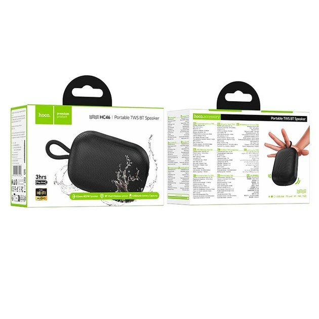 Портативна колонка Hoco HC46 Estrellato BT Speaker 7W Black - зображення 6
