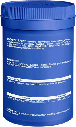Suplement diety Formeds Bicaps MSM 60 kapsułek (5903148622491) - obraz 2