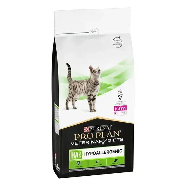 Сухий корм для котів, при харчовій алергії Pro Plan Veterinary Diets HA Hypoallergenic 1,3 кг - Фото 1 Сухий корм для котів, при харчовій алергії Pro Plan Veterinary Diets HA Hypoallergenic 1,3 кг - зображення 1
