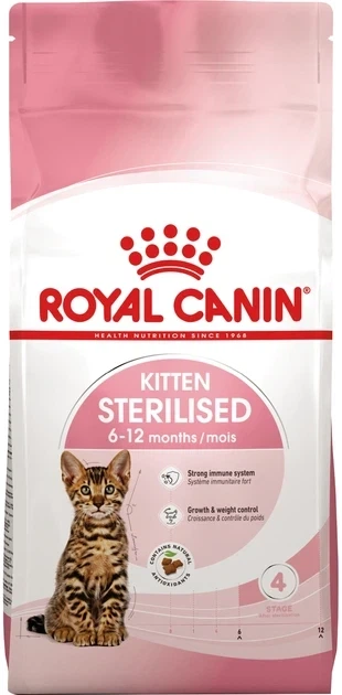 Royal Canin KITTEN STERILISED для стерилізованих кошенят 400 г - Фото 1 Royal Canin KITTEN STERILISED для стерилізованих кошенят 400 г - зображення 1