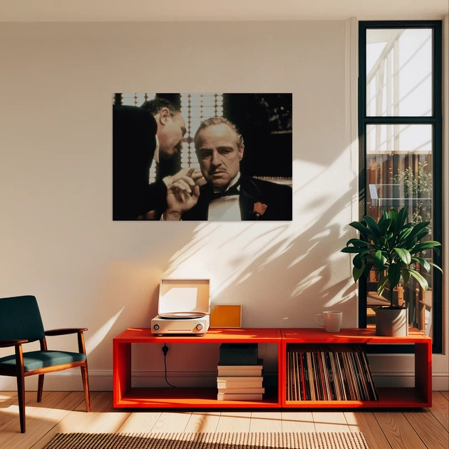Інтер'єрна картина Хрещений батько, Віто Корлеоне, The Godfather, 43×60 см (id6895) - зображення 2