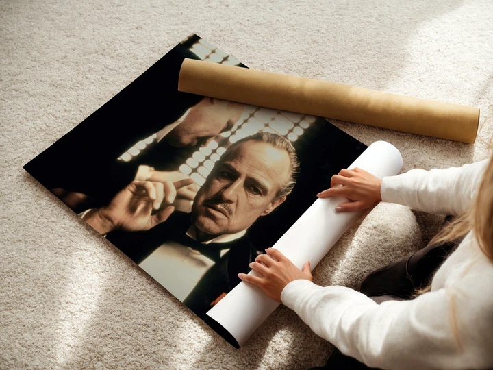 Постер Крёстный отец, Вито Корлеоне, The Godfather, A3 30×42 см (id6895) - изображение 3