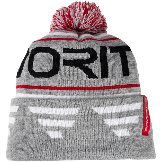 Шапка Favorite Pompon Hat 56 Gray Black Logo - изображение 4