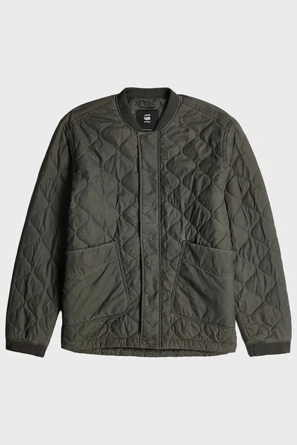 Чоловічий темно-зелений бомбер Quilted G-Star RAW XL D26878,E063 - Фото 6 Чоловічий темно-зелений бомбер Quilted G-Star RAW XL D26878,E063 - зображення 6