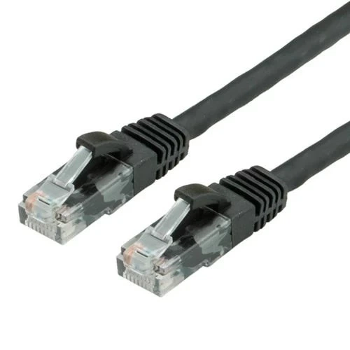 Патч-корд 0.25 м, UTP, Black, Cablexpert, Cat.5e, CCA, PVC (PP12-0.25M/BK) - Фото 1 Патч-корд 0.25 м, UTP, Black, Cablexpert, Cat.5e, CCA, PVC (PP12-0.25M/BK) - зображення 1