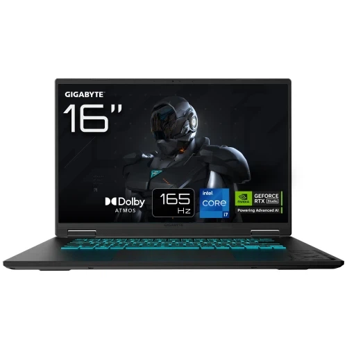 Ноутбук 16" Gigabyte Gaming A16 CMHI2UA894SD Black Steel, Intel Core i7-13620H, 16GB, 1TB, DOS - Фото 1 Ноутбук 16" Gigabyte Gaming A16 CMHI2UA894SD Black Steel, Intel Core i7-13620H, 16GB, 1TB, DOS - изображение 1
