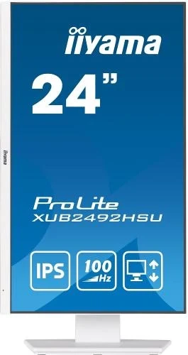 Монітор 23.8" Iiyama XUB2492HSU-W6, White - зображення 4