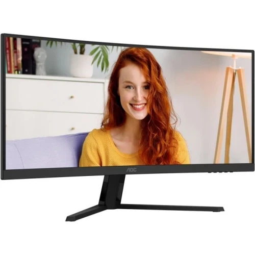 Монитор изогнутый 34" AOC CU34B3E, Black - изображение 2