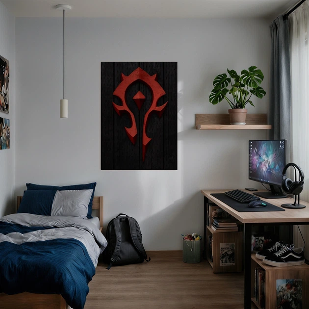 Постер Варкрафт, лого Орды, Warcraft, Horde, A3 42×30 см (id1063) - изображение 2