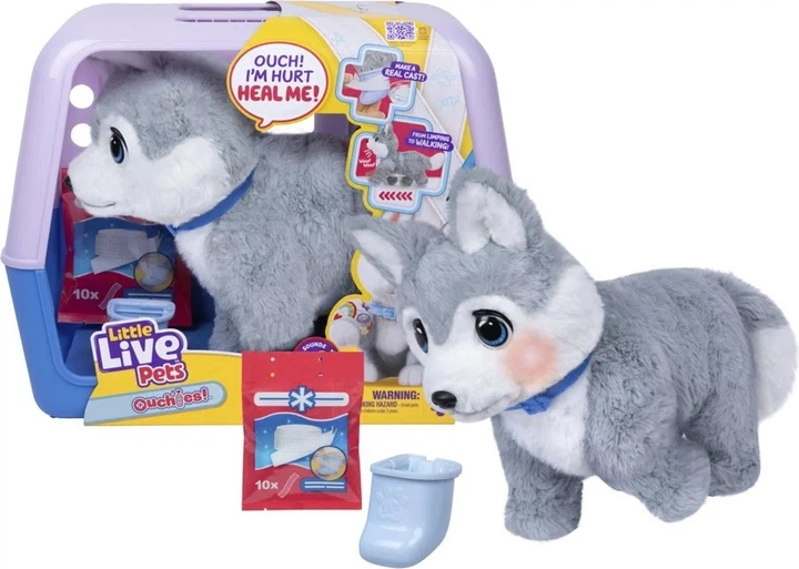 Інтерактивна іграшка Moose Little Live Pets Ouchies Husky Aspen 26680 (630996266809) - зображення 2
