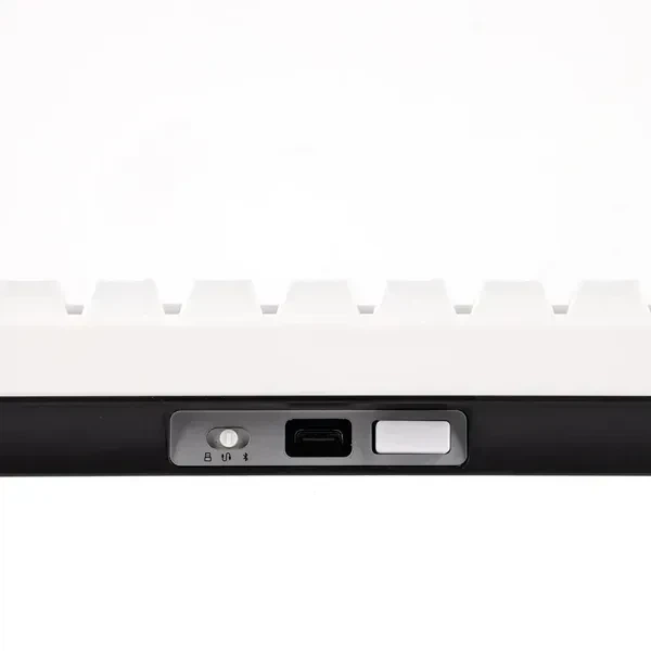 Бездротова механічна клавіатура CIDOO QK61 V2 White, компактна 60%, RGB підсвічування (2.4G/Bluetooth/USB) - Фото 7 Бездротова механічна клавіатура CIDOO QK61 V2 White, компактна 60%, RGB підсвічування (2.4G/Bluetooth/USB) - зображення 7