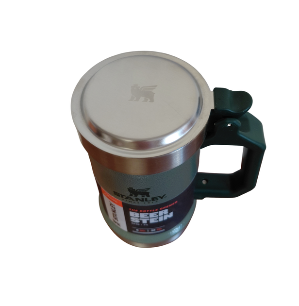Термокухоль Stanley Classic Beer Stein 710 мл з відкривачем зелений - Фото 2 Термокухоль Stanley Classic Beer Stein 710 мл з відкривачем зелений - зображення 2