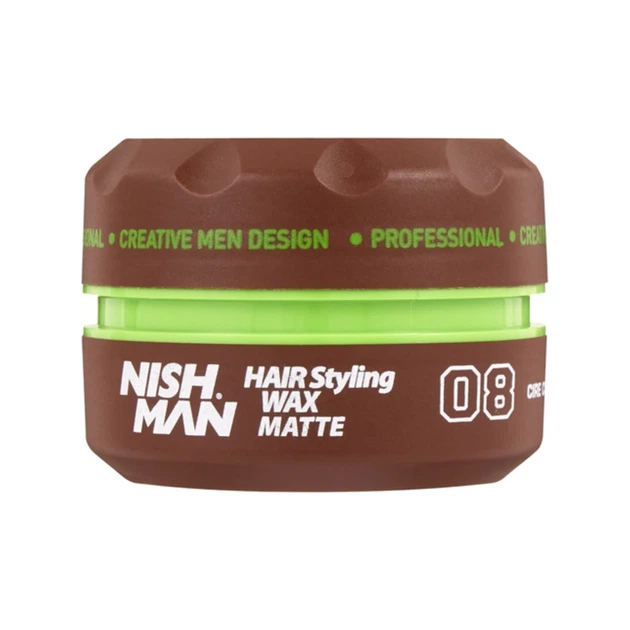 Матовий віск для стилізації волосся Nishman Matte Wax 08, 100 мл - Фото 1 Матовий віск для стилізації волосся Nishman Matte Wax 08, 100 мл - изображение 1