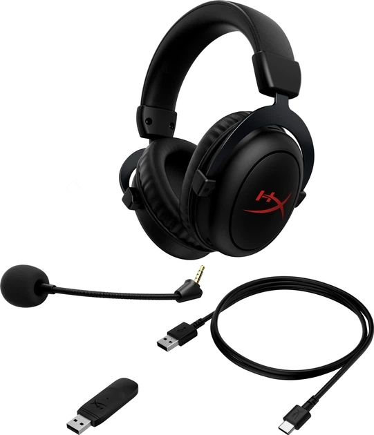 Бездротові Ігрові Навушники HyperX Cloud 2 Core Wireless Black – Ігрова гарнітура з об'ємним 7.1 звуком і кришталевою чіткістю - зображення 6