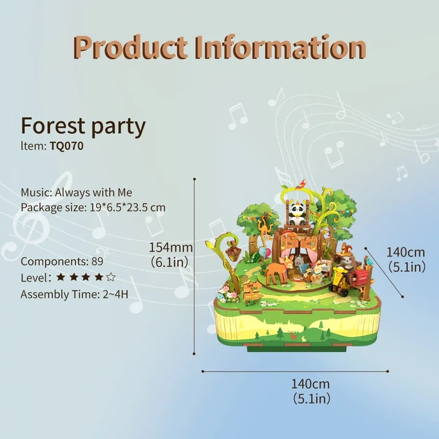 Конструктор 3D міні-будинок. Tonecheer. Forest Party. TQ070 - изображение 3