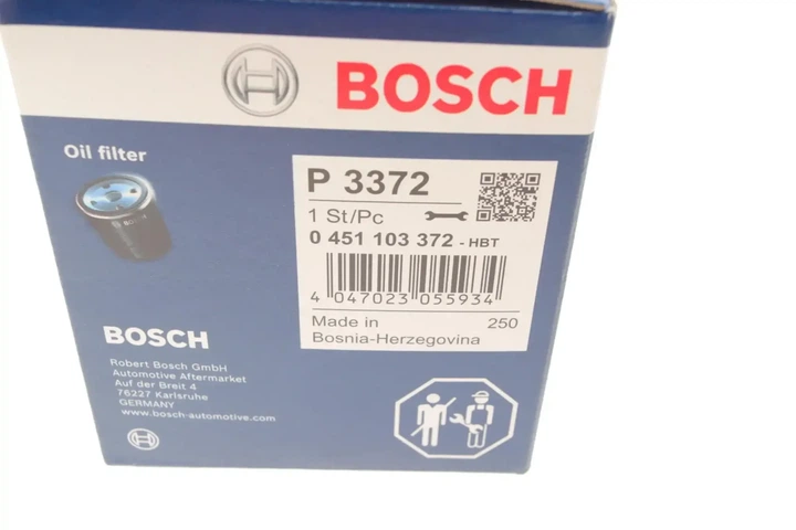 Масляний фільтр BOSCH 0451103372 Mitsubishi Colt, Lancer MR984204, 15400ZZ3003, 263002Y500 - изображение 5