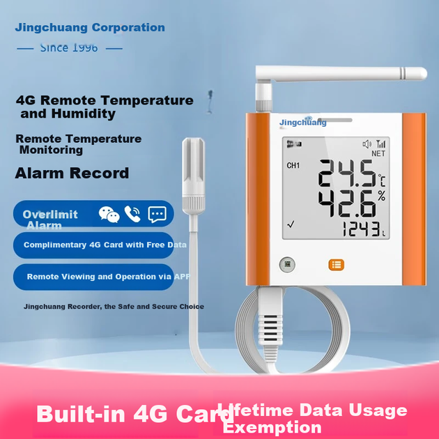 Термометр-гигрометр дистанционный Elitech GSP-8G, 4G, для складов/ферм - изображение 4