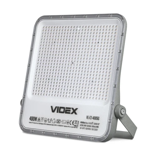 Прожектор LED, Videx Premium F2, Grey, 400 Вт, 60 000 Лм (VL-F2-4005G) - зображення 5