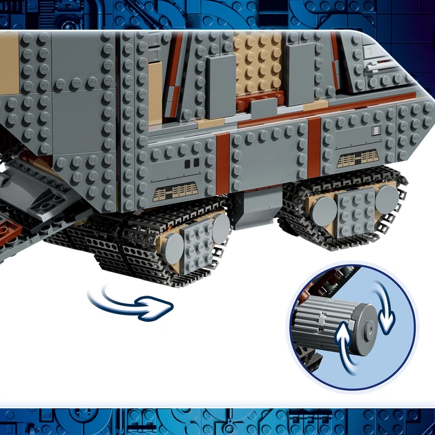 Zestaw klocków LEGO Star Wars Piaskoczołg wędrownych Jawów i bagnorożec 1683 elementy (75453) - obraz 4