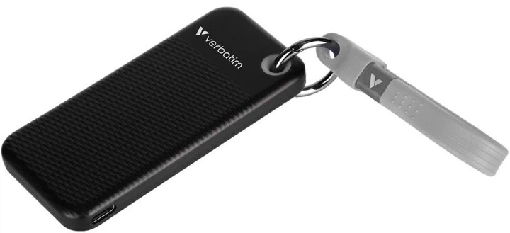 Dysk SSD Verbatim Pocket SSD 256GB USB-C 3.2 Gen 2 Type-C Black-Grey (23942324157) - Zdjęcie 3 Dysk SSD Verbatim Pocket SSD 256GB USB-C 3.2 Gen 2 Type-C Black-Grey (23942324157) - obraz 3