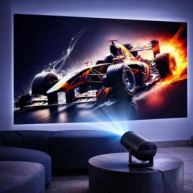 Профессиональный смарт-проектор PR80 4K Ultra HD с Wi-Fi, Bluetooth, Android 11, HDMI, USB и пультом Air Mouse - изображение 6