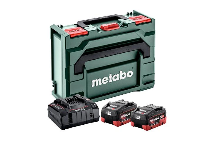 Комплект Metabo Акумулятори 18В 2штуки LiHD10Ah, зарядне ASC145, кейс (685142000) - Фото 1 Комплект Metabo Акумулятори 18В 2штуки LiHD10Ah, зарядне ASC145, кейс (685142000) - зображення 1