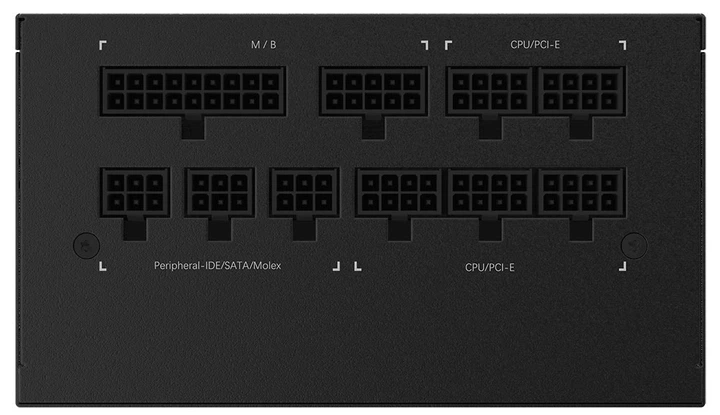 Блок живлення GIGABYTE P850GM 850 W 80 Plus Gold Fully Modular ATX чорний (1627581) - зображення 6