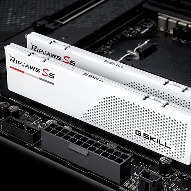 Модуль пам'яті G.Skill Ripjaws S5 White DDR5-5600 64GB (2x32GB) - Фото 4 Модуль пам'яті G.Skill Ripjaws S5 White DDR5-5600 64GB (2x32GB) - зображення 4