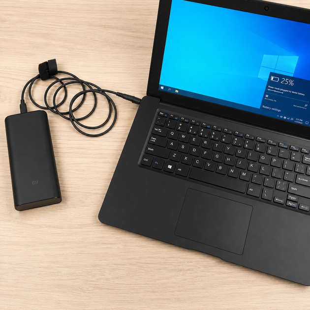 USB Type-C 100W кабель живлення DC 4.5×3.0*0.6 HP для зарядки ноутбука 77660 - зображення 2