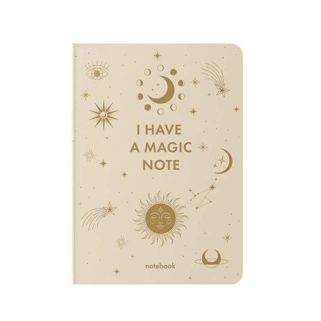 Блокнот ORNER "I HAVE A MAGIC NOTE" А5 144 аркуші у клітинку Бежевий - Фото 9 Блокнот ORNER "I HAVE A MAGIC NOTE" А5 144 аркуші у клітинку Бежевий - зображення 9
