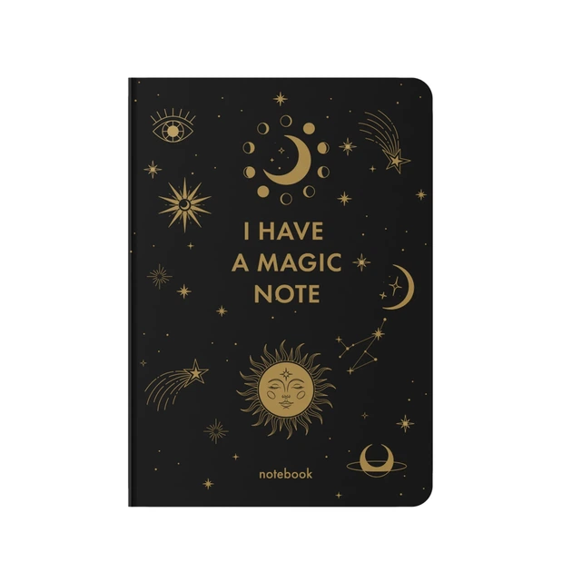 Блокнот ORNER "I HAVE A MAGIC NOTE" А5 144 аркуші у клітинку Чорний - Фото 9 Блокнот ORNER "I HAVE A MAGIC NOTE" А5 144 аркуші у клітинку Чорний - зображення 9