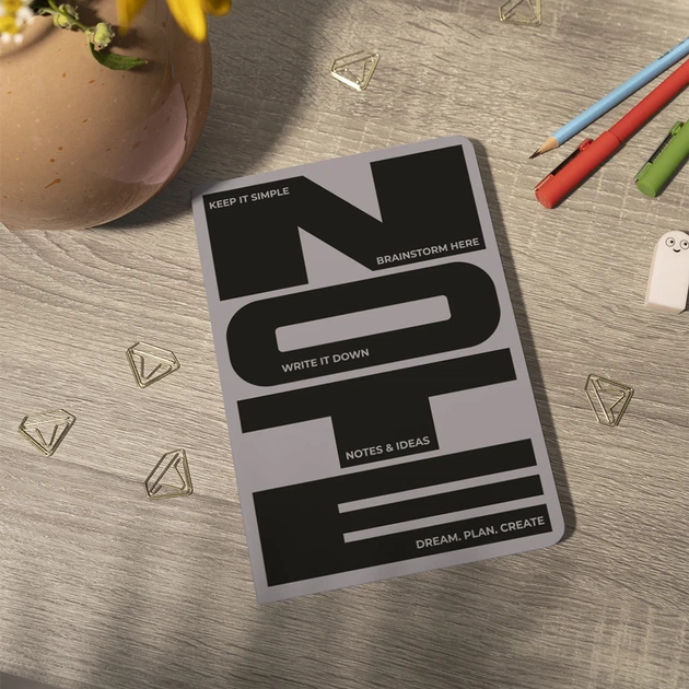 Блокнот в крапку «Notes & Ideas» сірий - зображення 14