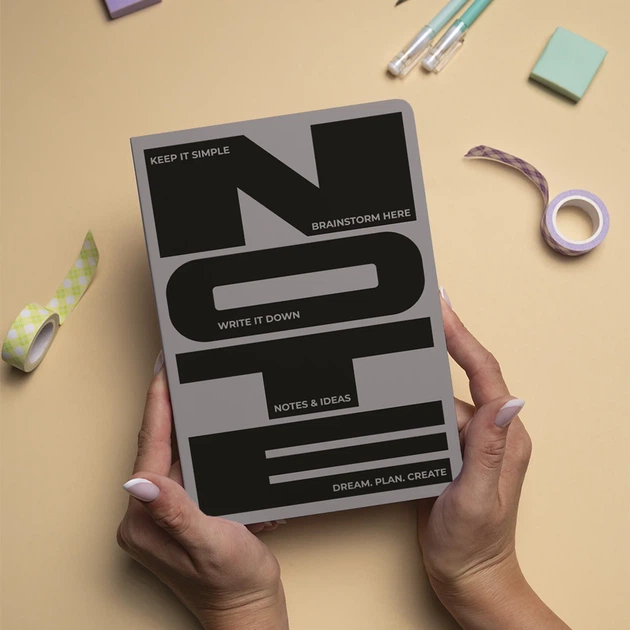 Блокнот в крапку «Notes & Ideas» сірий - зображення 15